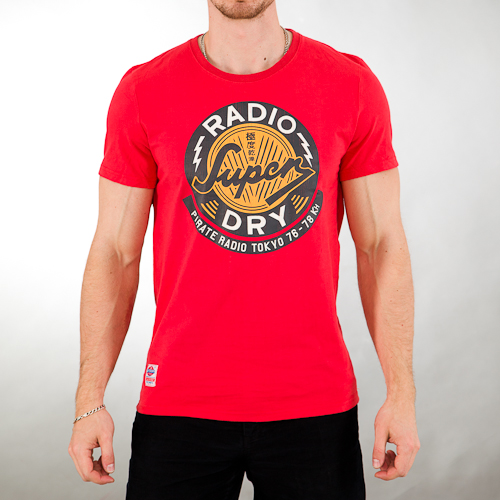 Футболка SuperDry RADIO красная